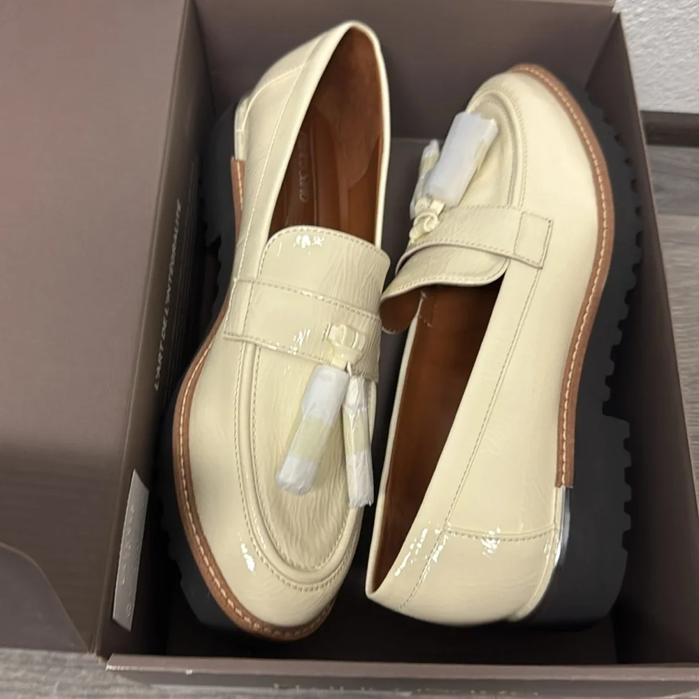 Franco Sarto Carolynn Tassel Loafer Putty